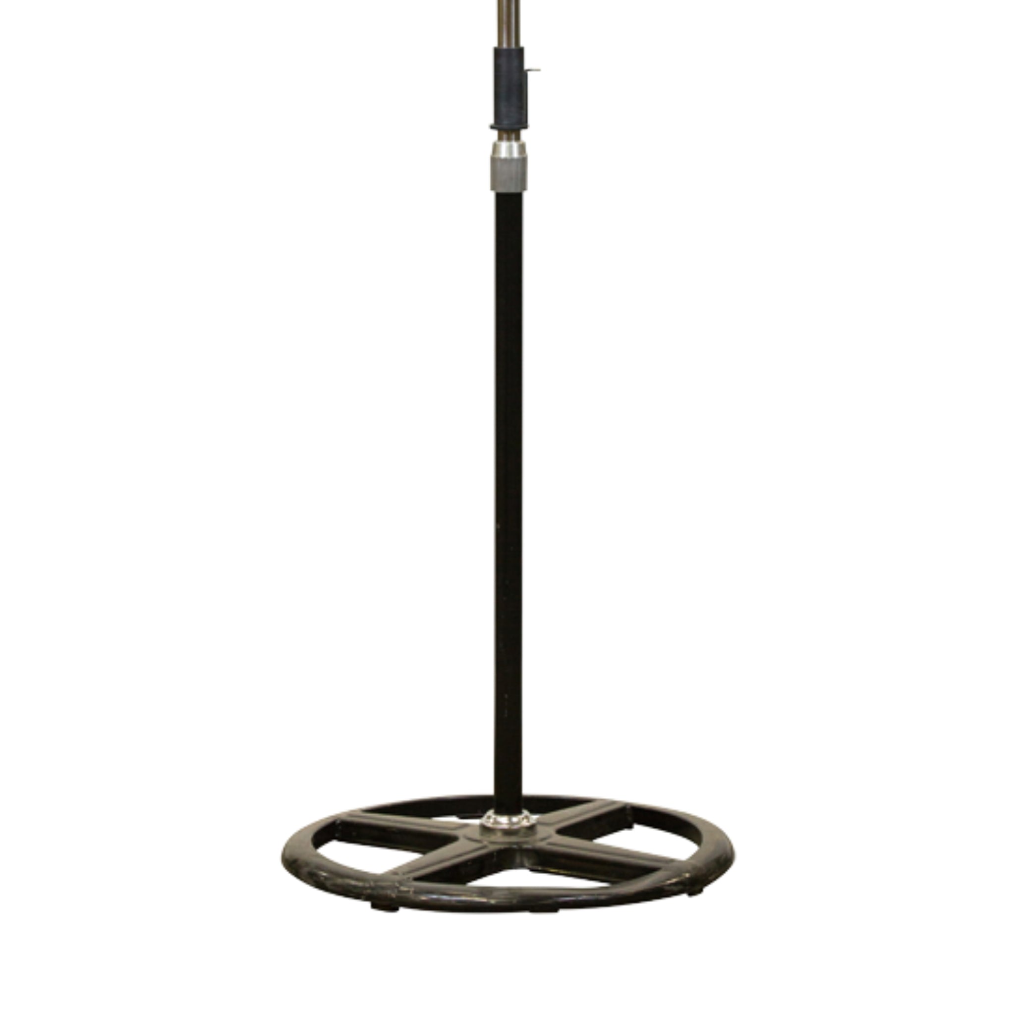 Close-up of stable and reliable pedestal base on 26-Inch (650mm) Industrial Standing Floor Fan, designed for secure placement in commercial and garage environments.