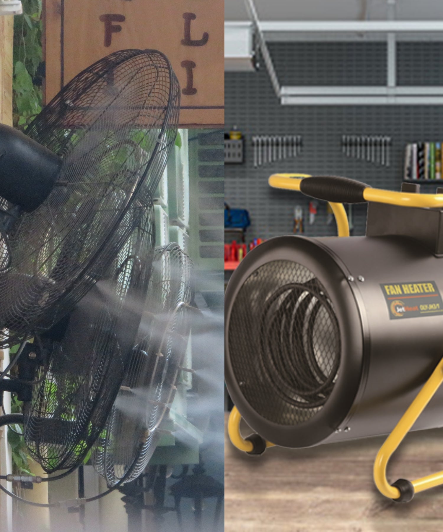 Evaporative Coolers, Misting Fans & Industrial Electric Fan Heaters